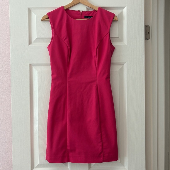 French Connection Sheath Dress - Fuchsia pink Size 4 - Picture 2 of 8